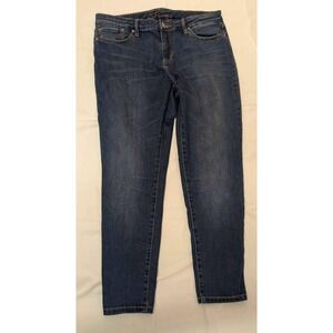 Chip‎ & Pepper California Womens 32 Cropped/ankle Jeans Blue Stretch Denim